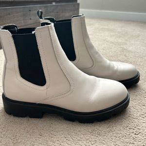Nine West Leather Chelsea Booties